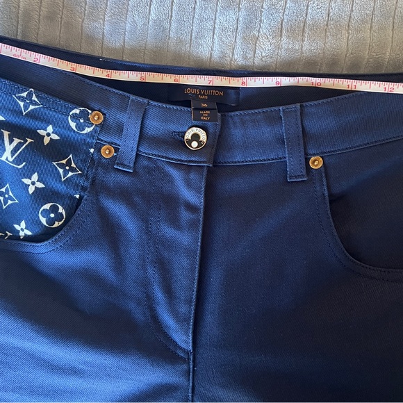 AUTH LOUIS VUITTON ESCALE JEANS - Picture 9 of 10